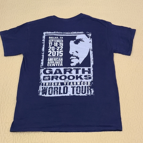 2015 Garth Brooks X Trisha Yearwood Country music world concert tour T shirt M - Picture 2 of 5